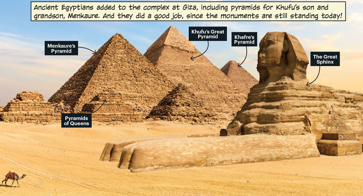 Label the Three Pyramids of Giza: Which Is the Largest? - Khám phá Bí Ẩn Kim Tự Tháp Giza