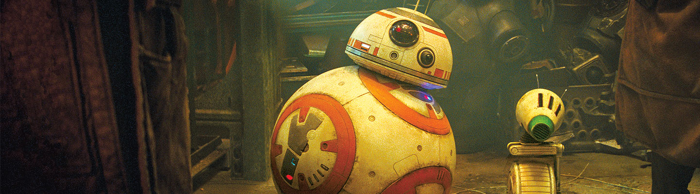 D-O and BB-8, two droids from the Star Wars films